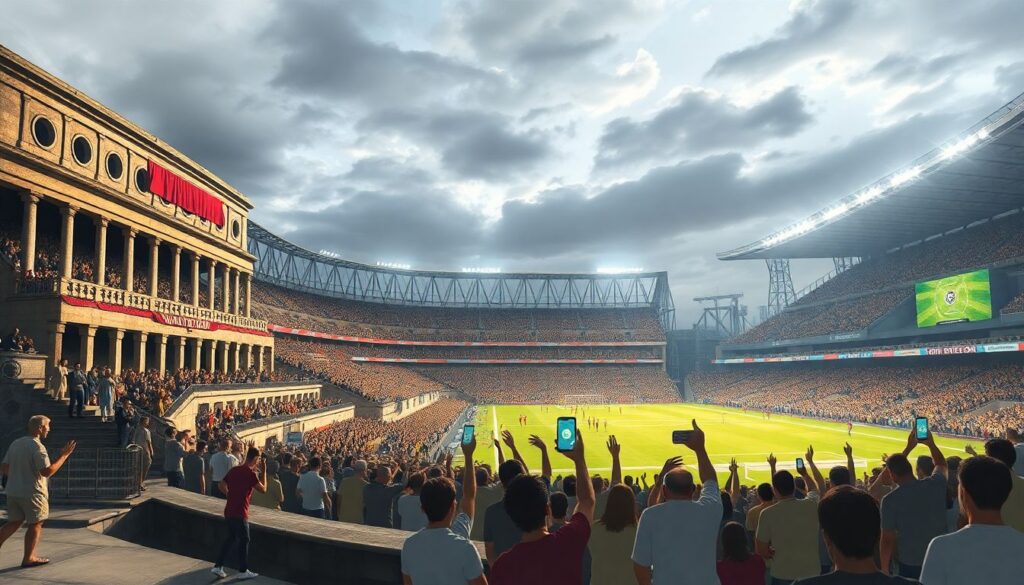 Как складывались традиции болельщиков разных эпох - иллюстрация