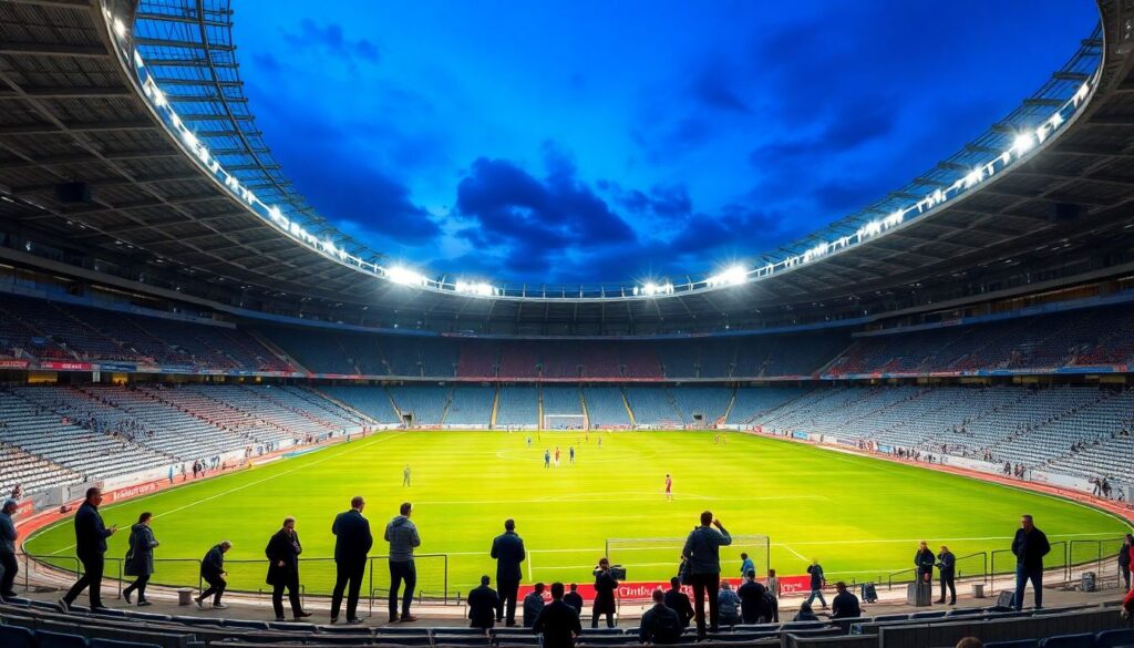 Музей под открытым небом: экспонаты на стадионе - иллюстрация