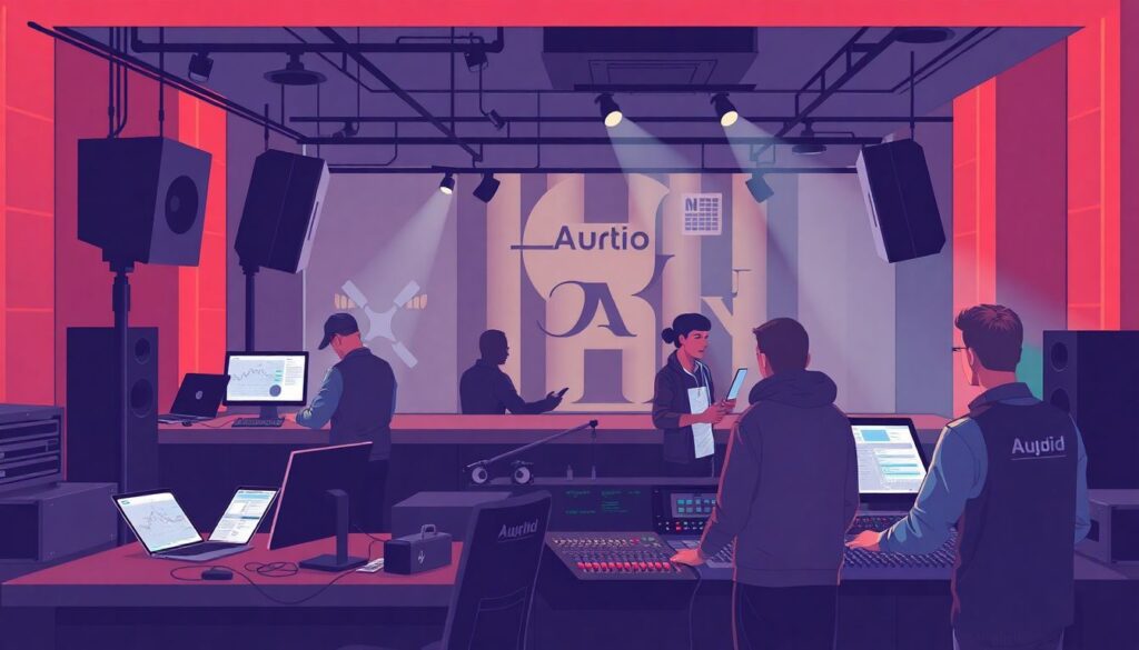 История стадионного звука: песня болельщиков и гудки - иллюстрация