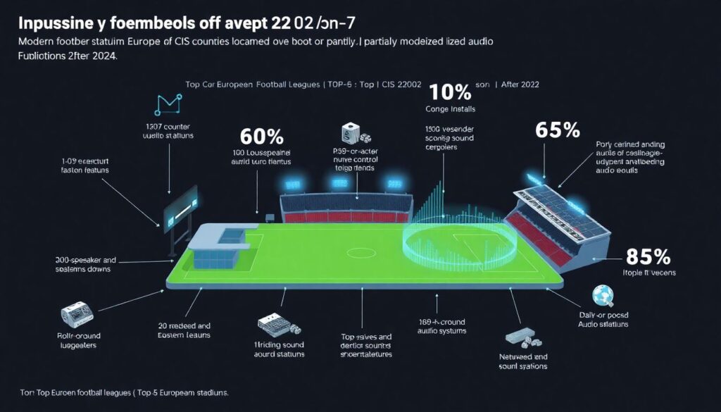 История стадионного звука: песня болельщиков и гудки - иллюстрация