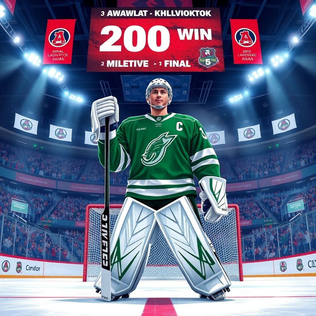 Тимур Билялов: 200 побед в КХЛ и вхождение в элитный клуб вратарей