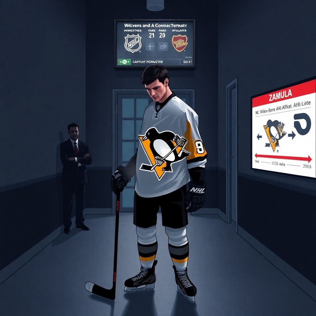 Клуб НХЛ выгнал россиянина Замулу из «Питтсбурга»: чем обернулся демарш