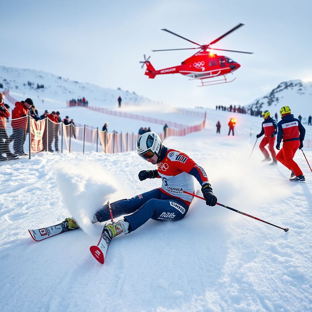 Норвежский горнолыжник Фредрик Мёллер: падение на трассе Олимпиады 2026 в Бормио