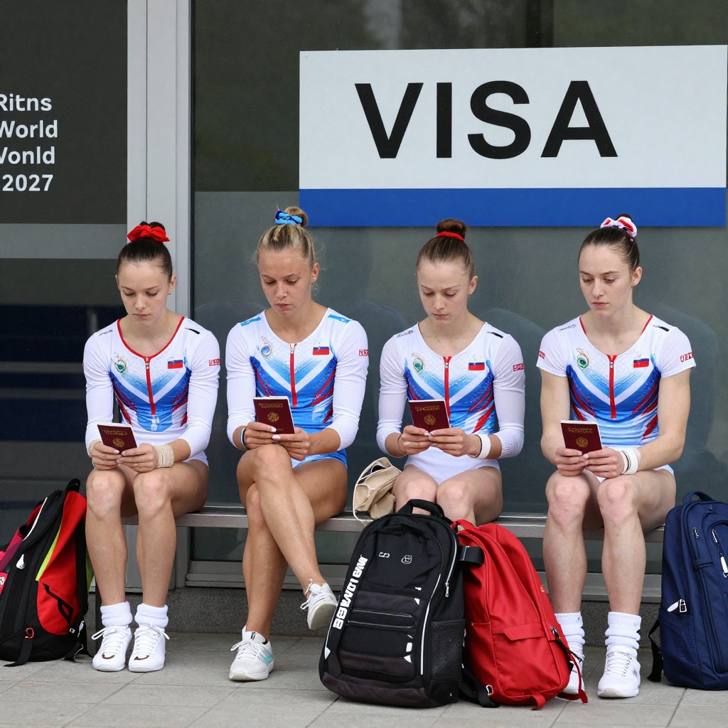 Российская сборная пока не получила визы на чемпионат мира по гимнастике в Роттердаме